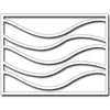 Frantic Stamper - Dies - Rolling Wave Card Panel