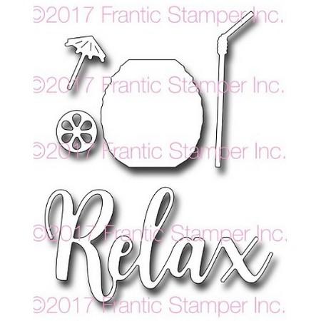 Frantic Stamper Precision Die - Relax With A Drink