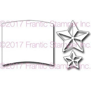 Frantic Stamper Precision Die - 3D Stars and Flag Field