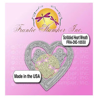 Frantic Stamper Precision Die - Scribbled Heart Wreath