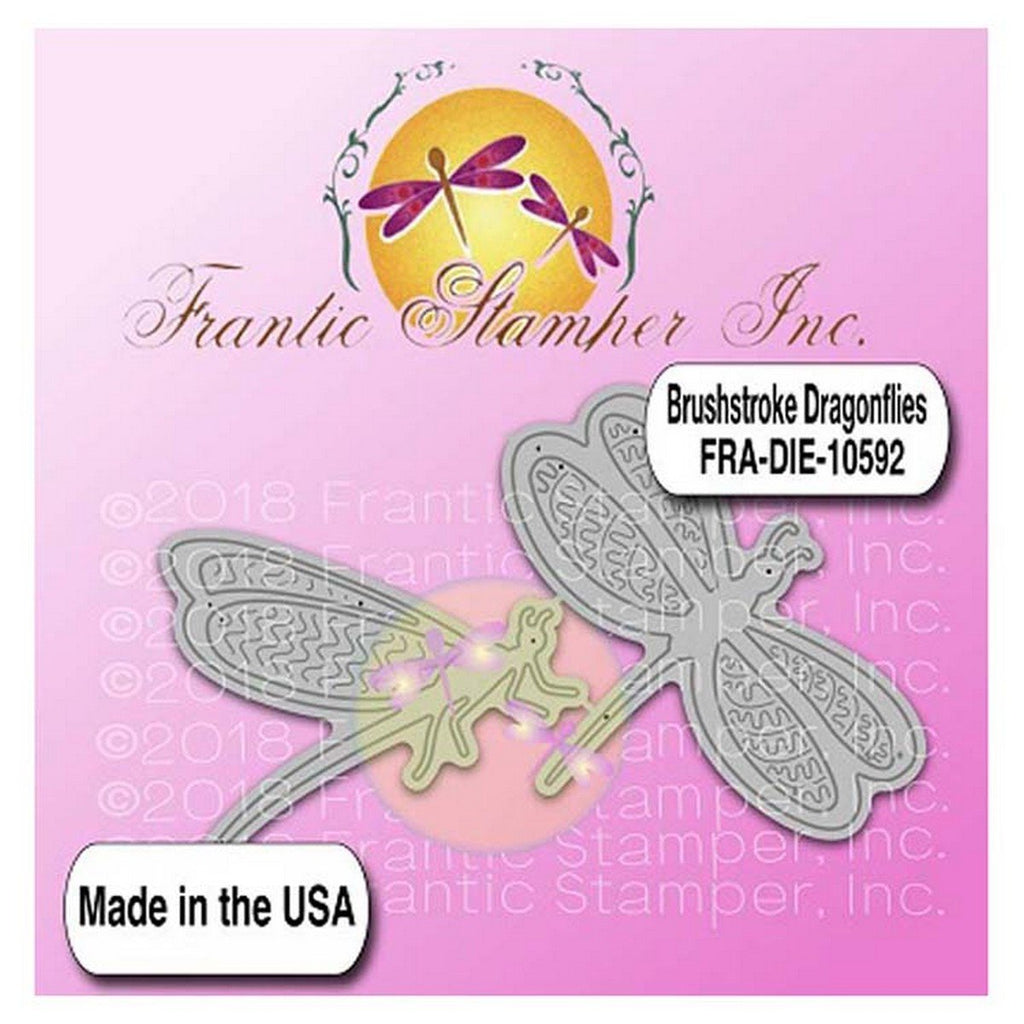 Frantic Stamper - Dies - Brushstroke Dragonflies