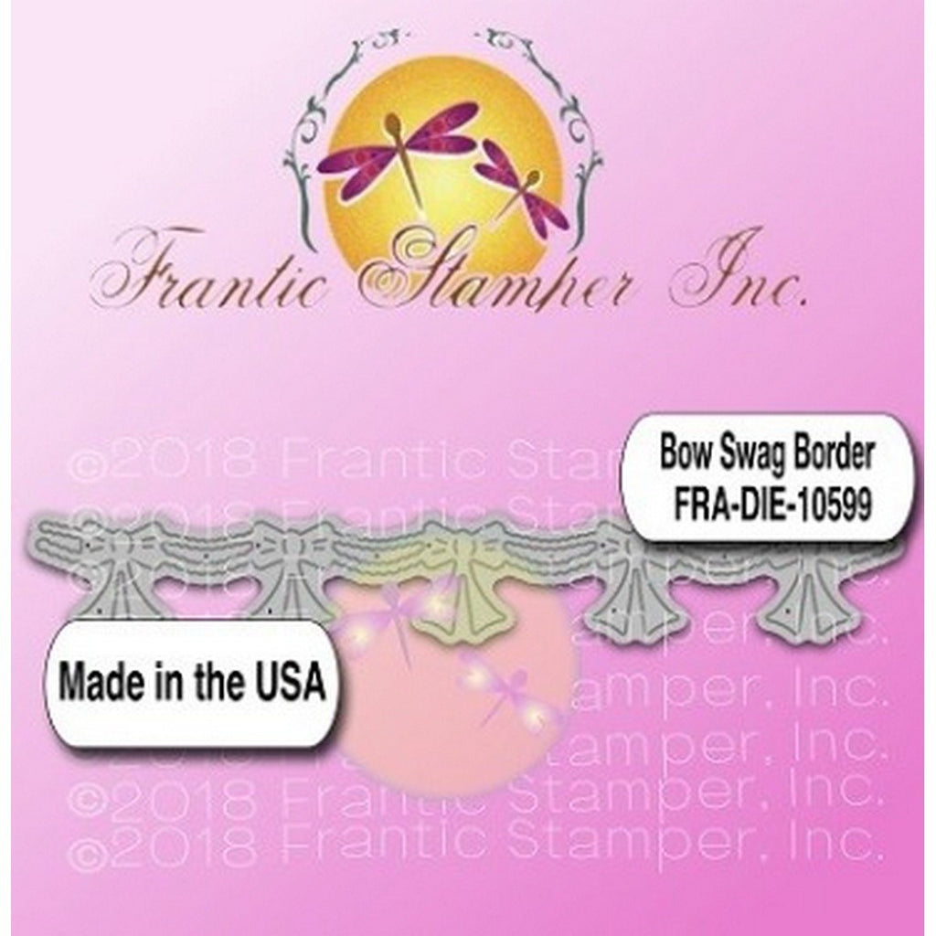 Frantic Stamper - Dies - Bow Swag Border