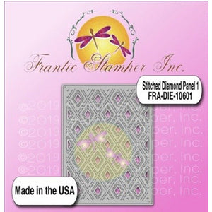 Frantic Stamper - Dies - Stitched Diamond Panel #1