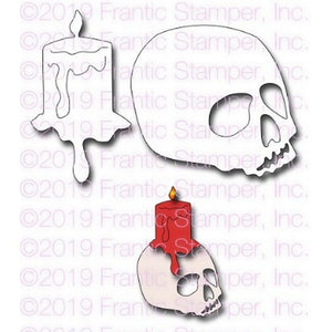 Frantic Stamper - Dies - Skull Candle