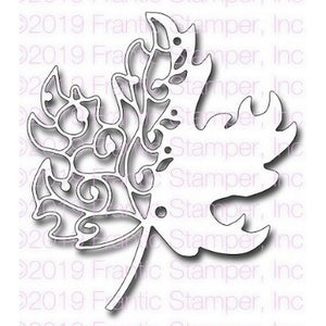 Frantic Stamper - Dies - Scroll Maple Leaf