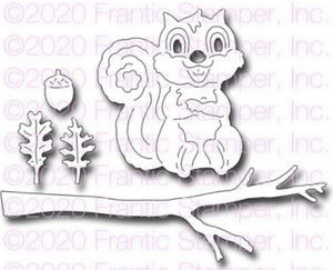 Frantic Stamper - Dies - Cute Squirrel