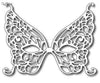 Frantic Stamper - Dies - Butterfly Mardi Gras Mask