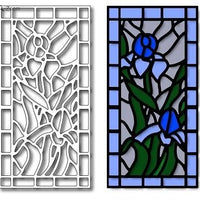 Frantic Stamper - Dies - Iris Stained Glass