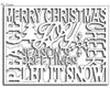 Frantic Stamper - Dies - Christmas Words Card Panel
