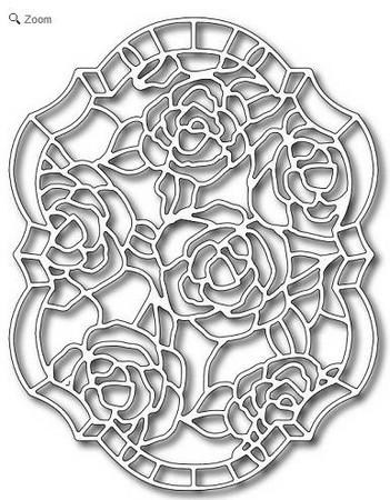 Frantic Stamper - Dies - Roses Stained Glass