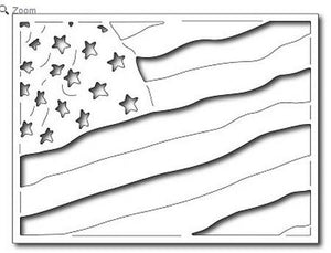 Frantic Stamper - Dies - Waving Flag Card Panel
