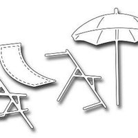 Frantic Stamper - Dies - Beach Umbrella & Chair