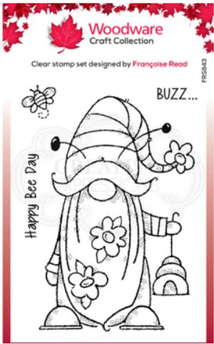 Woodware Craft Collection - Clear Stamps - Bee Gnome