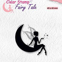 Nellie's Choice - Clear Stamp - Elf On Moon