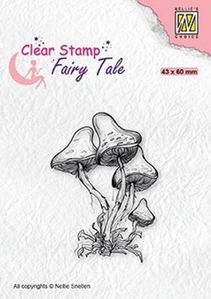 Nellie's Choice - Clear Stamp - Fairy Tale Mushrooms