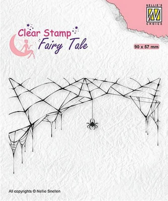 Nellie's Choice - Clear Stamp - Fairy Tale Spider & Web