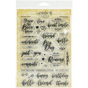 Graphic 45 - Clear Stamps - Sentiment