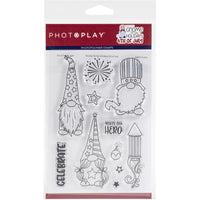 Photoplay - Clear Stamps - Gnome For July 4th
