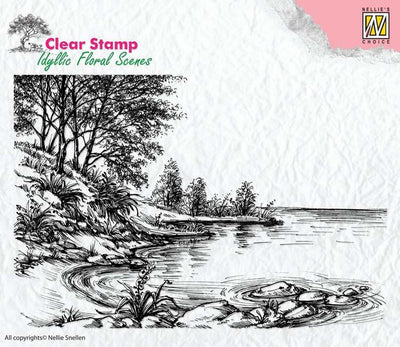 Nellie's Choice - Clear Stamp - Idyllic Water's Edge