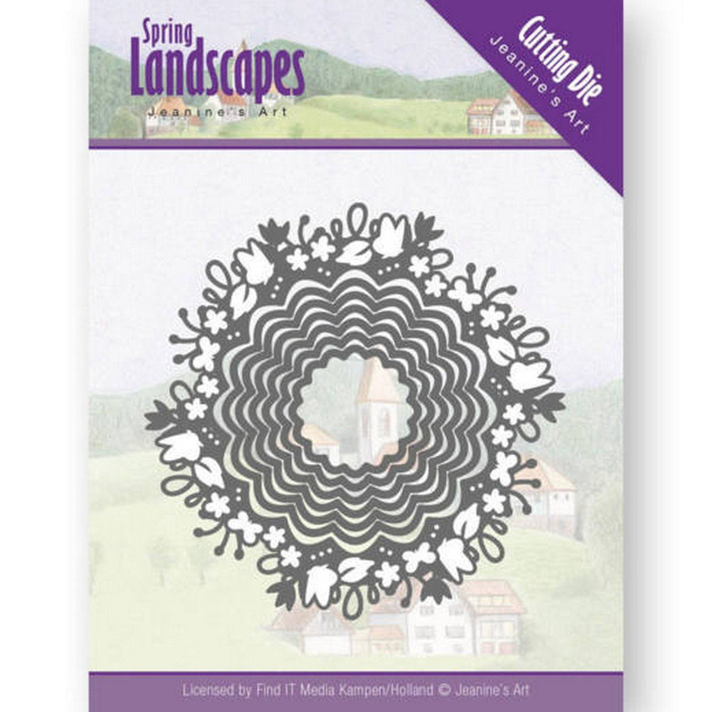Jeanine's Art - Dies - Spring Landscapes - Spring Scalloped Circle
