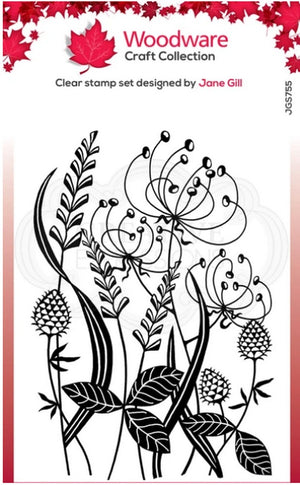 Woodware Craft Collection - Clear Stamps - Wild Meadow