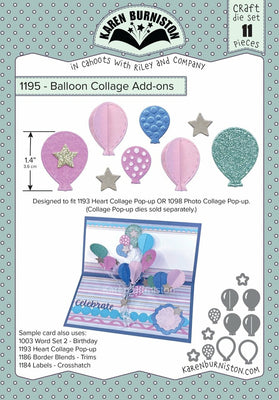 Karen Burniston - Dies - Balloon Collage Add-Ons (pre-order)