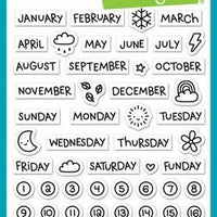 Lawn Fawn - Plan On It: Calendar Stamps