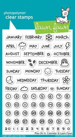 Lawn Fawn - Plan On It: Calendar Stamps