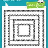 Lawn Fawn - Zig Zag Square Stackables Dies