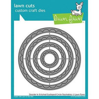 Lawn Fawn - Outside In Stitched Scalloped Circle Stackables Dies