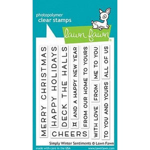 Lawn Fawn - Simply Winter Sentiments Stamps