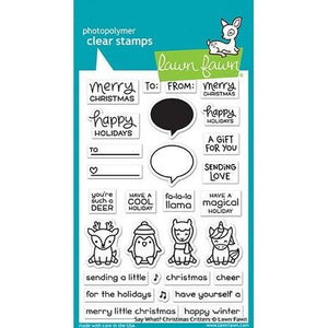 Lawn Fawn - Say What? Christmas Critters Stamps