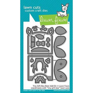 Lawn Fawn - Tiny Gift Box Deer Add-On Dies