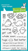 Lawn Fawn - Get Well Before 'n Afters Stamps