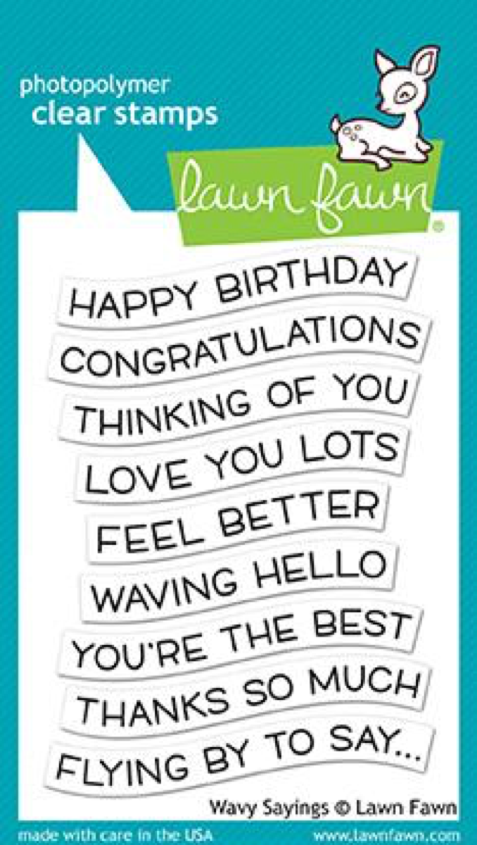 Lawn Fawn - Wavy Sayings Stamps