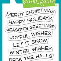 Lawn Fawn - Winter Wavy Sayings Stamps