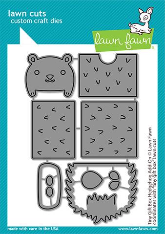 Lawn Fawn - Tiny Gift Box Hedgehog Add-On Dies