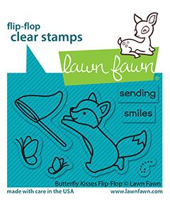 Lawn Fawn - Butterfly Kisses Flip-Flop Stamps