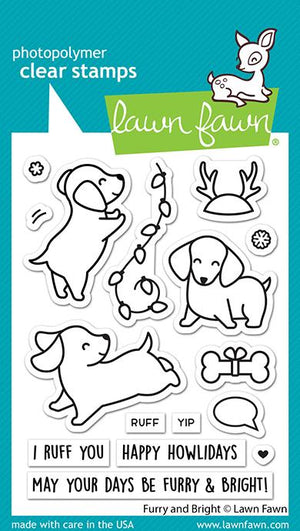 Lawn Fawn - Furry & Bright Stamps
