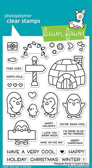 Lawn Fawn - Penguin Party Stamps