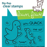 Lawn Fawn - Rub-A-Dub-Dub Flip Flop Stamps