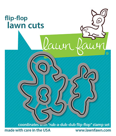 Lawn Fawn - Rub-A-Dub-Dub Flip Flop Dies