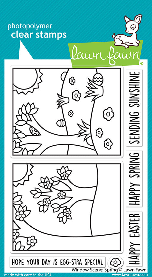Lawn Fawn - Window Scene: Spring Stamps