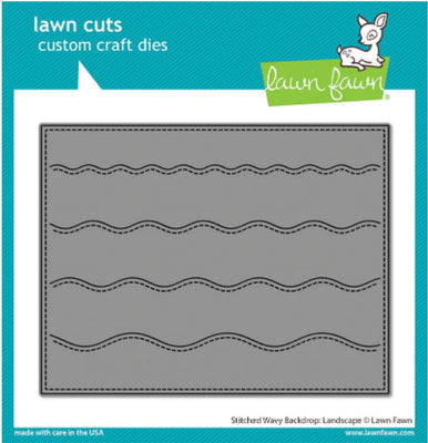 Lawn Fawn - Stitched Wavy Backdrop: Landscape Die