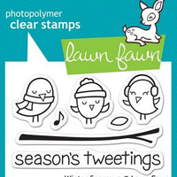 Lawn Fawn - Winter Sparrows Stamps
