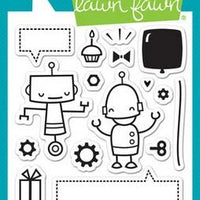 Lawn Fawn - Beep Boop Birthday Stamps