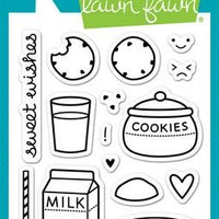 Lawn Fawn - Milk & Cookies Stamps