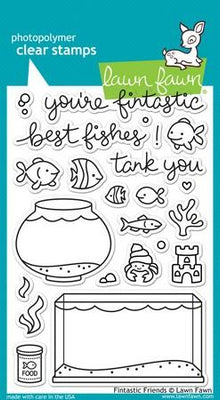 Lawn Fawn - Fintastic Friends Stamps