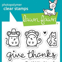Lawn Fawn - Thankful Mice Stamps