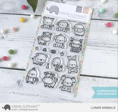 Mama Elephant - Lunar Animals Stamps